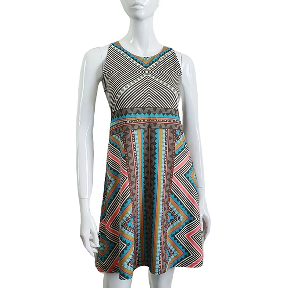 Prana Dresses & Skirts - Prana Size S Aztec Print Sleeveless Racerback Skater Dress